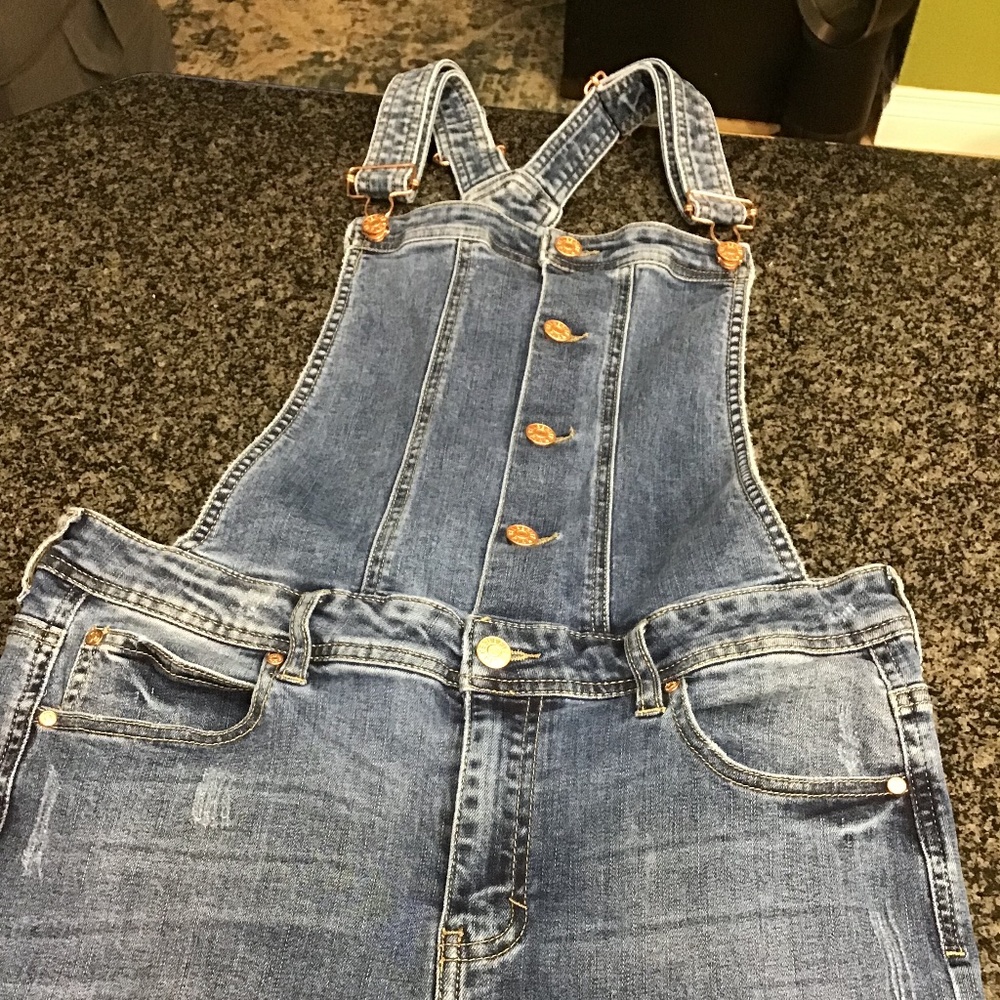Denim jean overalls coveralls